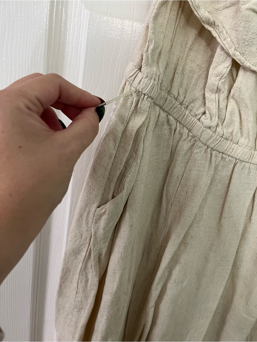 Torrid Cream Ruffle Dress - Picture 3 of 5